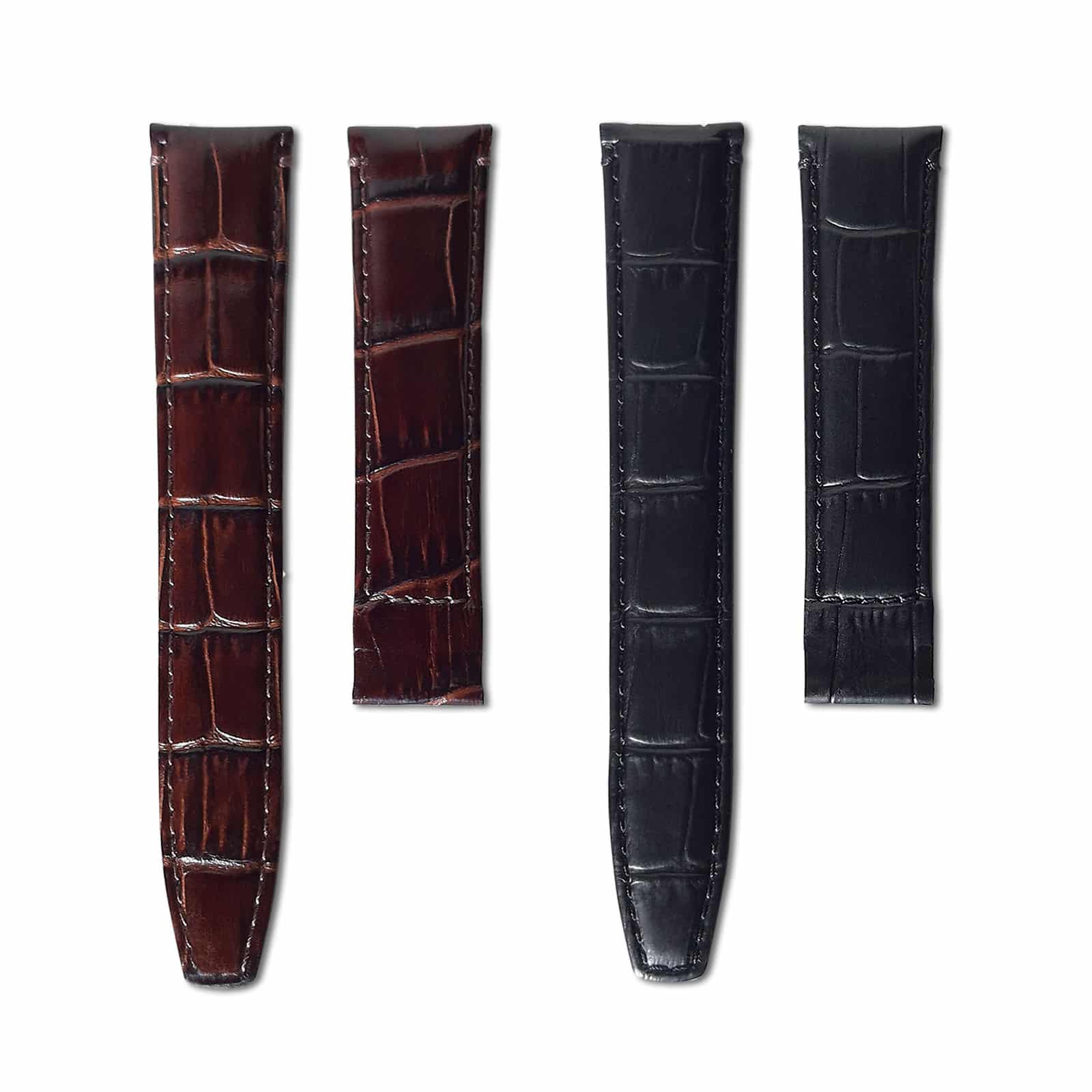 Correas de piel Negro / Marrón