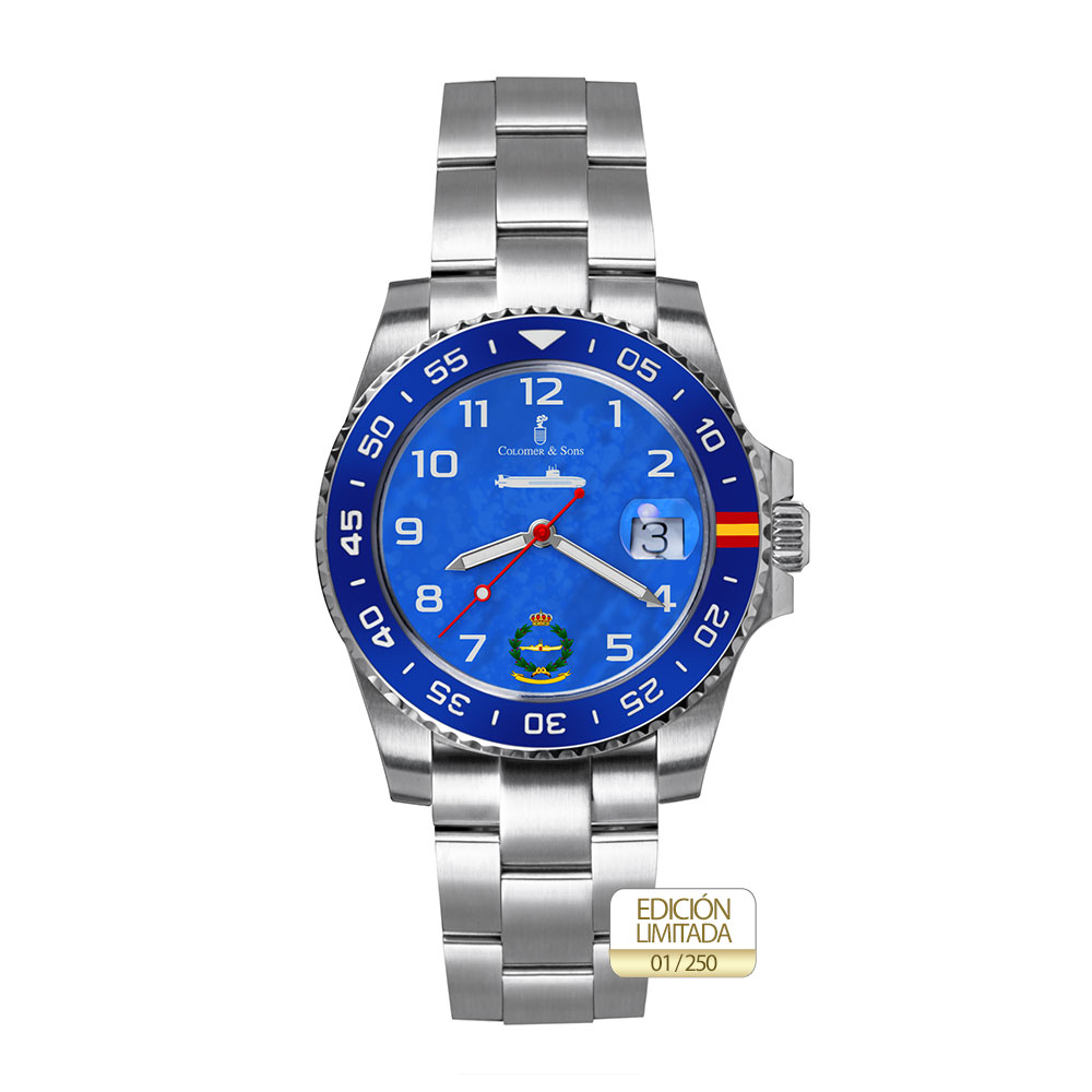 Juan Sebastián Elcano Silver Watch