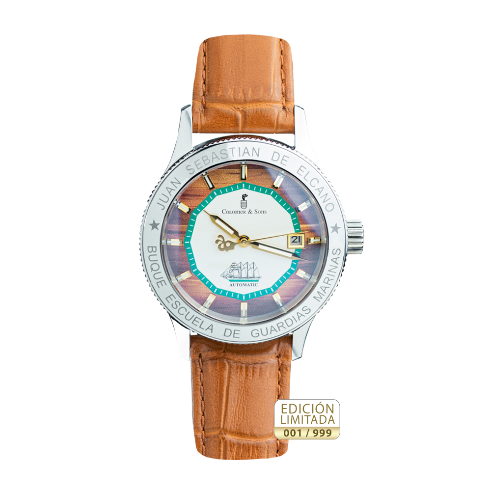 Juan Sebastián Elcano Silver Watch