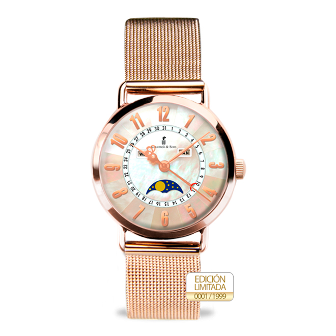 Reloj Clotilde II Rose Gold Milanesa